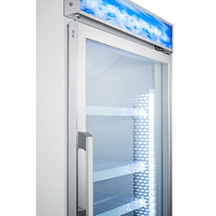 Summit 27" Wide Upright All-Freezer with 9 cu. ft. Capacity, Digital Thermostat, Self-Closing Door, Casters, Professional Handle - SCFU1211