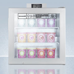 Summit 24" Compact All-Freezer with 2.0 Cu. Ft. Capacity, 2 Wire Shelves, Right Hinge with Door Lock, LED Lighting, Adjustable Thermostat  - SCFU386NZ