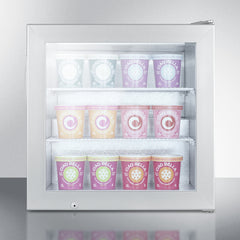 Summit 24" Compact All-Freezer with Removable Shelves, Factory Installed Lock, Self-Closing Door, Low Temperature Operation - SCFU386