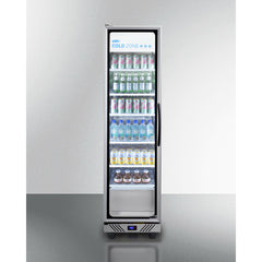 Summit 19.5" Wide Commercial Beverage Center with 9.9 Cu. Ft. Capacity, Double Pane Tempered Glass Door, Digital Thermostat, Temperature Alarms -  SCR110