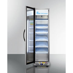 Summit 19.5" Wide Commercial Beverage Center with 9.9 Cu. Ft. Capacity, Double Pane Tempered Glass Door, Digital Thermostat, Temperature Alarms -  SCR110