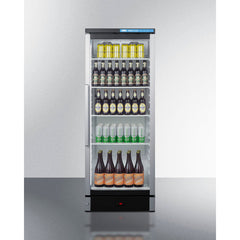 Summit 24" Wide Beverage Center with 9.9 cu. ft. Capacity Lock, 4 Shelves , Factory Installed Lock, CFC Free, Commercially Approved, Automatic Defrost - SCR1154