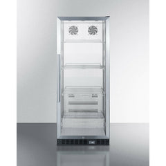 Summit 24" Wide Beverage Center with Adjustable Chrome Shelves, Automatic Defrost, Door Alarm, Recessed LED Lighting - SCR1156
