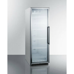 Summit 24" Wide Beverage Center with 12.6 cu. ft. Capacity Lock, 6 Shelves , Digital Thermostat, Factory Installed Lock - SCR1400W