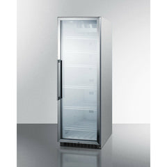 Summit 24" Wide Beverage Center with 12.6 cu. ft. Capacity Lock, 6 Shelves , Digital Thermostat, Factory Installed Lock - SCR1400W