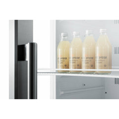 Summit 24" Wide Beverage Center with 12.6 cu. ft. Capacity Lock, 6 Shelves , Digital Thermostat, Factory Installed Lock - SCR1400W