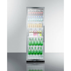 Summit 24" Wide Beverage Center with 12.6 cu. ft. Capacity Lock, 6 Shelves , Digital Thermostat, Factory Installed Lock - SCR1400W