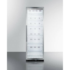 Summit 24" Wide Beverage Center with 12.6 cu. ft. Capacity Lock, 6 Shelves , Digital Thermostat, Factory Installed Lock - SCR1400W