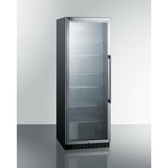 Summit 24" Wide Beverage Center with 12.6 Cu. Ft. Capacity, Stainless Steel Interior, Digital Thermostat, LED Lighting - SCR1401