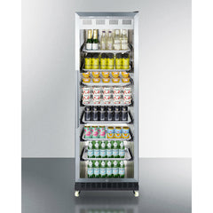 Summit 24" Wide Mini Reach-In Beverage Center with Dolly - SCR1401