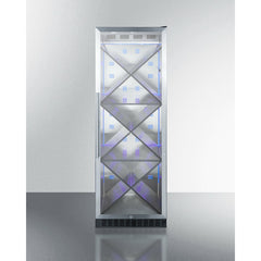 Summit 24" Wide Single Zone Commercial Wine Cellar with 12.6 Cu. Ft. Capacity, Diamond Style Wine Racks, Double-Pane Tempered Glass Door - SCR1401
