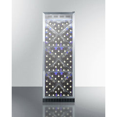 Summit 24" Wide Single Zone Commercial Wine Cellar with 12.6 Cu. Ft. Capacity, Diamond Style Wine Racks, Double-Pane Tempered Glass Door - SCR1401