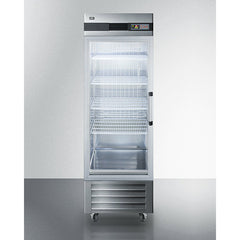 Summit 28" Reach-In Refrigerator with 23 cu. ft. Capacity, Automatic Defrost with Adjustable Cycle Defrost, Temperature Alarm, Open Door Alarm, Microprocessor Control Panel - SCR23SSG
