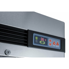 Summit 28" Reach-In Refrigerator with 23 cu. ft. Capacity, Automatic Defrost with Adjustable Cycle Defrost, Temperature Alarm, Open Door Alarm, Microprocessor Control Panel - SCR23SSG