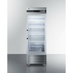 Summit 28" Reach-In Refrigerator with 23 cu. ft. Capacity, Automatic Defrost with Adjustable Cycle Defrost, Temperature Alarm, Open Door Alarm, Microprocessor Control Panel - SCR23SSG