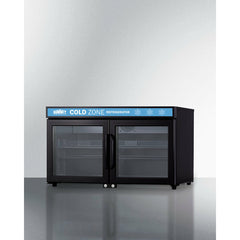 Summit 36" Wide Back Bar Beverage Center, Shallow Depth with 3.2 Cu. Ft. Capacity, Exterior LED Panel, Removable Shelves, Self-Closing Doors - SCR3502DLL