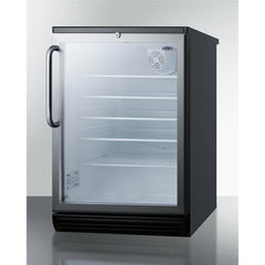 Summit 24" Wide Built-In Beverage Center with 5.5 cu. ft. Capacity Lock, 5 Shelves , Factory Installed Lock, CFC Free, Commercially Approved - SCR600BGLBI