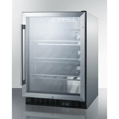 Summit 24" Wide Single Zone Built-In Commercial Wine Cellar - SCR610BLCH