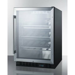 Summit 24" Wide Single Zone Built-In Commercial Wine Cellar - SCR610BLCH