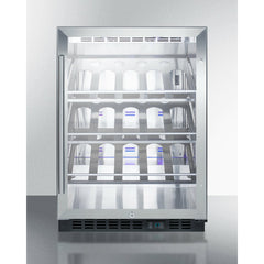 Summit 24" Wide Single Zone Built-In Commercial Wine Cellar - SCR610BLCH