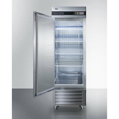 Summit 28" Reach-In Refrigerator with 23.0 Cu. Ft. Capacity, Self Closing Door, Door Alarm, Temperature Alarm, Lock, Adjustable Wire Shelves - SCRR232