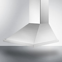 Summit 24" Wide Wall-Mounted Range Hood, ADA Compliant with Internal Blower, 3 Fan Speeds, Timer Function, Aluminum Cassette Filters, Slider Controls - SEH1524