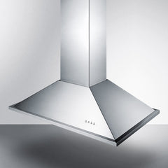 Summit 36" Wide Island Hood with 600 CFM Internal Blower, 3 Fan Speeds, Timer Function - SEIH1536CV3