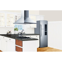Summit 36" Wide Island Hood with 600 CFM Internal Blower, 3 Fan Speeds, Timer Function - SEIH1536CV3