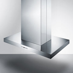 Summit 36" Wide Island Hood with 600 CFM Internal Blower, 4 Fan Speeds, Timer Function -  SEIH4636CV4