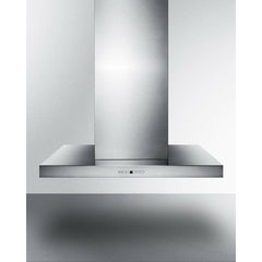 Summit 36" Wide Island Hood with 600 CFM Internal Blower, 4 Fan Speeds, Timer Function -  SEIH4636CV4