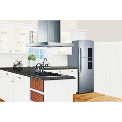 Summit 36" Wide Island Hood with 600 CFM Internal Blower, 4 Fan Speeds, Timer Function -  SEIH4636CV4