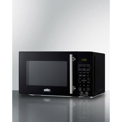 Summit 18" Compact Microwave with USB Ports and Allocator with 0.7 Cu. Ft. Capacity, 700W Cook Power, Multiple Power Levels, Allocator, USB Ports, Digital Control Panel - SM903BSA