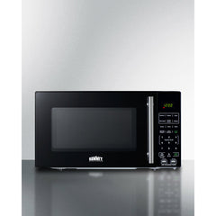 Summit 18" Compact Microwave with USB Ports and Allocator with 0.7 Cu. Ft. Capacity, 700W Cook Power, Multiple Power Levels, Allocator, USB Ports, Digital Control Panel - SM903BSA