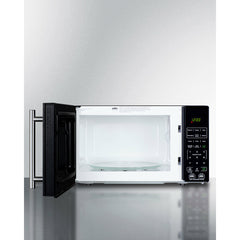 Summit 18" Compact Microwave with USB Ports and Allocator with 0.7 Cu. Ft. Capacity, 700W Cook Power, Multiple Power Levels, Allocator, USB Ports, Digital Control Panel - SM903BSA