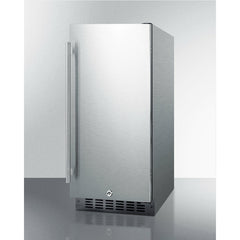 Summit 15" Wide Outdoor All-Refrigerator with 3 cu. ft. Capacity, 3 Glass Shelves, Right Hinge with Reversible Doors, with Door Lock, Frost Free Defrost LED Lighting, Digital Thermostat, Factory Installed Lock, - SPR316OS