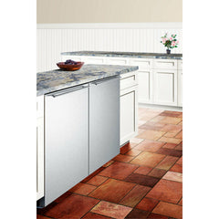 Summit 24" Wide Built-In All-Freezer with High-Temperature Alarm, Adjustable Chrome Shelves, Temperature Memory Function, Frost-Free, Open Door Alarm, Built-In Capable, Professional Handle, Fingerprint Resistant -  SCFF53BX