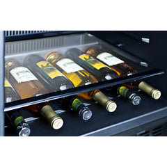 Summit 24" Wide Outdoor All-Refrigerator with 4.6 cu. ft. Capacity, 3 Glass Shelves, Right Hinge with Reversible Doors, with Door Lock, Frost Free Defrost Energy Star Certified - SPR627OSCSS