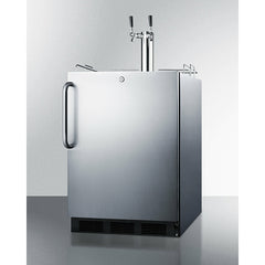 Summit 24" Wide Outdoor Wine Kegerator, ADA Compliant - SBC54OSBIADAWKDTWIN