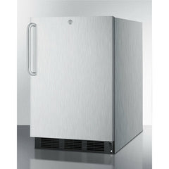 Summit 24" Wide Outdoor All-Refrigerator, with 5.5 cu. ft. Capacity, 3 Glass Shelves, Right Hinge, with Door Lock, Automatic Defrost ADA Compliant - SPR7BOSSTADA