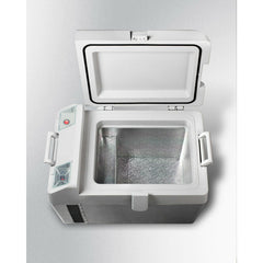 Summit 21" Portable Refrigerator/Freezer with Electronic Temperature Controls, Sturdy Handles - SPRF26
