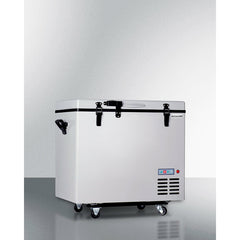 Summit 22" Portable Refrigerator/Freezer with Lock,  2.8 cu ft. Capacity, Manual Defrost, CFC Free, Factory Installed Lock - SPRF86M2