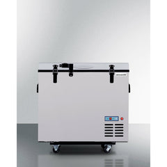 Summit 22" Portable Refrigerator/Freezer with Lock,  2.8 cu ft. Capacity, Manual Defrost, CFC Free, Factory Installed Lock - SPRF86M2