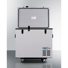 Summit 22" Portable Refrigerator/Freezer with Lock,  2.8 cu ft. Capacity, Manual Defrost, CFC Free, Factory Installed Lock - SPRF86M2