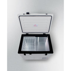 Summit 22" Portable Refrigerator/Freezer with Lock,  2.8 cu ft. Capacity, Manual Defrost, CFC Free, Factory Installed Lock - SPRF86M2