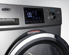 Summit 24" Front Load Washer/Dryer Combo with 2.7 cu. ft. Capacity, 16 Wash Cycles, 3 Dry Cycles, Sanitize Cycle, 4 Temperature Settings, 1,300 RPM Spin Speed - SPWD2203P