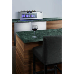 Summit 36" Wine Cooler with 6-12 Bottle Capacity, Digital Control, LED Light, Compressor Cooling, ETL Approved, Digital Thermostat, Automatic Defrost, CFC Free, High/Low Temperature Alarm, Control panel lock, Adjustable LED lighting - STC