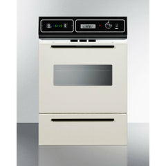 Summit 24" Wide Gas Wall Oven with Broiler Drawer, 2 Oven Racks, Timer - STM7212KW