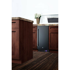 Summit 15" Built-In All-Freezer with 2.45 cu. ft. Capacity, Factory-Installed Lock, Adjustable Chrome Shelves, Frost-Free, Fingerprint Resistant, Digital Display - SCFF1533B