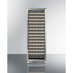Summit 24" Wide Single Zone Wine Cellar with 165 Bottle Capacity, Right Hinge, Glass Door, With Lock, 14 Extension Wine Racks, Digital Control, LED Light, Compressor Cooling, ETL Approved, Digital Thermostat - SWC1926B