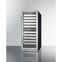Summit 24" Wide Dual-Zone Wine Cellar with 116 Bottle Capacity, Right Hinge, Glass Door, With Lock, 10 Extension Wine Racks, Digital Control, LED Light, Compressor Cooling, ETL Approved, ETL, Digital Thermostat, CFC Free - SWCP2116
